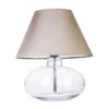 4concepts Bergen Table Lamp Transparent Glamour Grey Lampshade