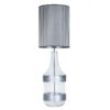 4concepts table lamp Biaritz Silver Glass Grey Black Lampshade