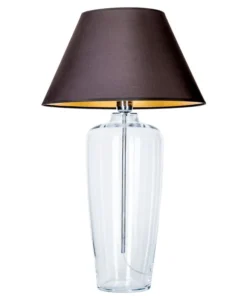 4concepts Bilbao Table Lamp Transparent Glamour Black Lampshade