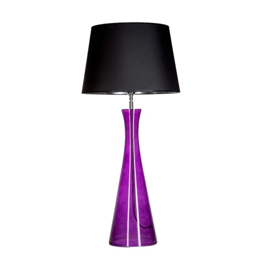 TABLE LAMP-4concepts-Chianti-Transparent-Purple-45-34×30-cm-Glass-Black-Silver-Abase-Violet-Base