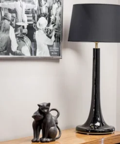 4concepts table lamp Lausanne Black Glamour