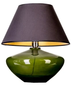 4concepts Madrid Green Glamour Black Lampshade Table Lamp