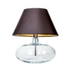 4concepts Stockholm Table Lamp Transparent Glamour Black Lampshade