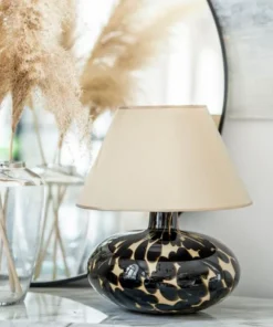 4concepts Tanzania Glamour Gold Lampshade Table Lamp