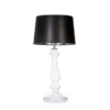 4concepts Versailles Table Lamp Transparent Black and Silver Lampshade Exclusive.