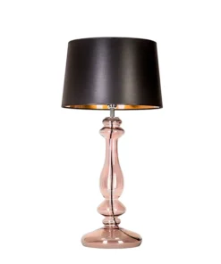 4concepts Versailles Table Lamp Transparent Copper Black Copper Lampshade Beautiful.