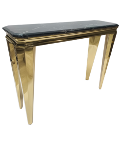 CONSOLA gold, elegant, rectangular, marble top, glamour unique