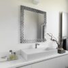 WALL MIRROR_Aurea_SQ_silver_rectangular_glass_mosaic_glamour_elegant