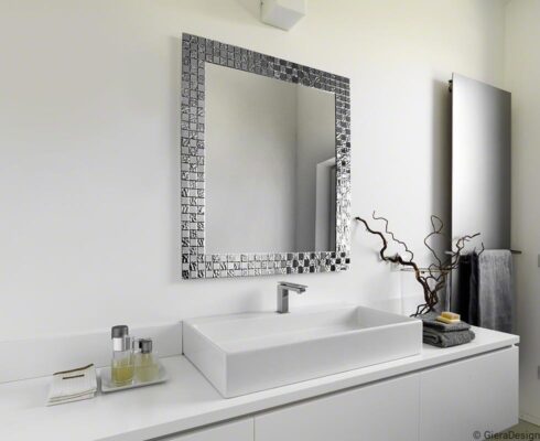 WALL MIRROR_Aurea_SQ_silver_rectangular_glass_mosaic_glamour_elegant