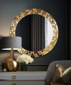 Mirror-Wall-Mirror-Aurea-Gold-Round-Refined-Glamour