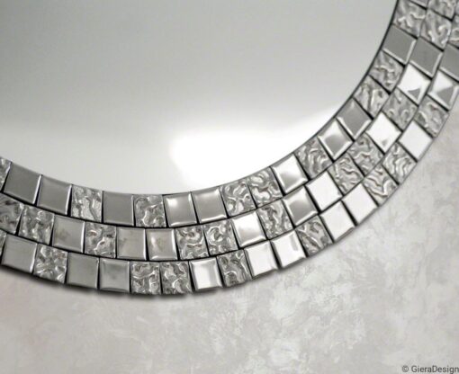 Mirror-Wall-Mounted-Aurea-Silver-Round-Glass-Mosaic-Elegant