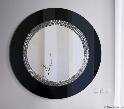 Mirror-Wall-Mirror-Elegance-Black-Round-Luxurious-Elegant