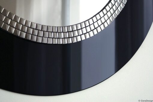 Mirror-Wall-Mirror-Elegance-Black-Round-Luxurious-Decorative