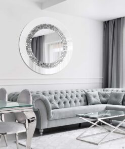 Mirror-Wall-Mirror-Glamour-White-Round-Luxury-Do-Salon