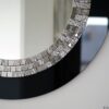 Mirror-Wall-Mirror-Glamour-Black-Round-Elegant-Decorative