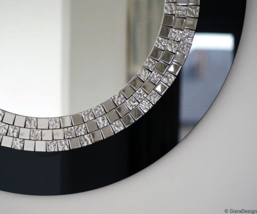 Mirror-Wall-Mirror-Glamour-Black-Round-Elegant-Decorative