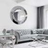 Mirror-Wall-Mirror-Glamour-Graphite-Round-Modern-Decorative