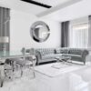 Mirror-Wall-Mirror-Glamour-Graphite-Round-Modern-Glamour