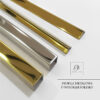 High-gloss metal profiles, glamorous, durable, beautiful
