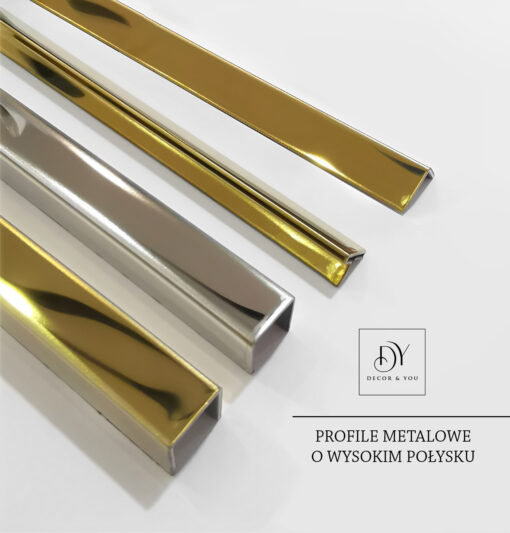 High-gloss metal profiles, glamorous, durable, beautiful