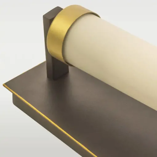 Dublin KINKIT black housing, gold detail, milky lampshade in classic style, elegant