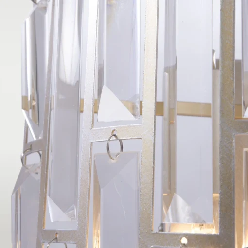 KINKIT Kyiv metal, champagne frame with crystals in glamour style, exclusive
