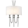 Las Vegas SHINKIT white lampshade, nickel finish, glamour style, beautiful