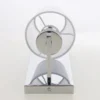 LONDON SHINKIT one-point, silver finish, white lampshade in New York style, decorative