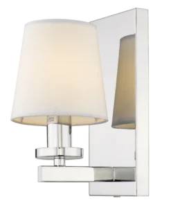 LONDON SHINKIT single point, silver finish, white lampshade in New York style, beautiful