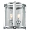 New York KINKIT silver finish, glass fixture, classic, exclusive