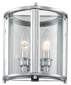 New York KINKIT silver finish, glass fixture, classic, exclusive