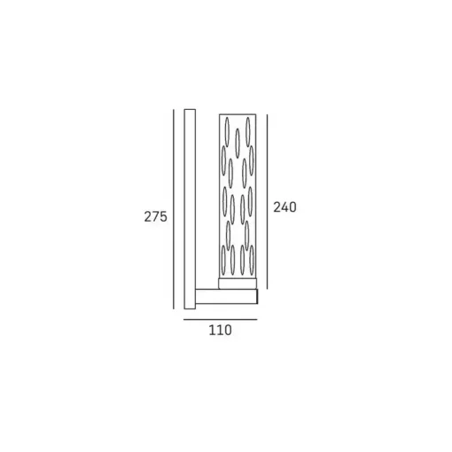 Oxford metal KINKIT, nickel-plated finish, glamour style, dimensions