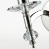 Verona metal SHINKIT with crystal detail and white lampshade, glamour style, elegant