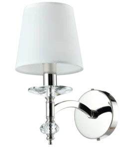 Verona metal SHINKIT with crystal detail and white lampshade, glamour style, beautiful