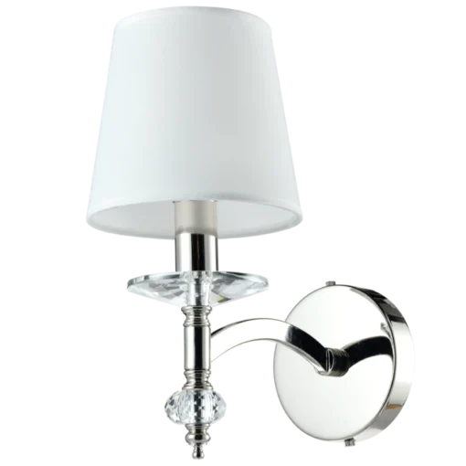 Verona metal SHINKIT with crystal detail and white lampshade, glamour style, beautiful