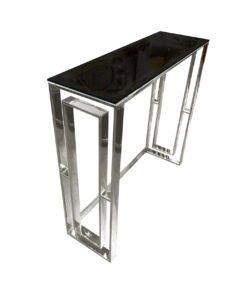 silver stainless steel glamour CONSOLE