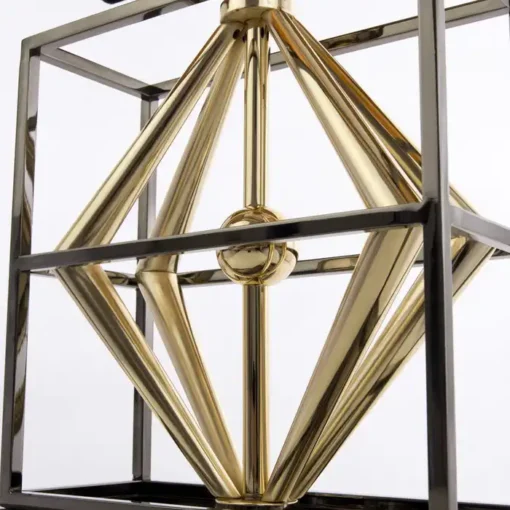 Quito table lamp gold base, black lampshade, glamour finish, unique