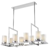 Miami pendant lamp rectangular, silver finish, exclusive, beautiful