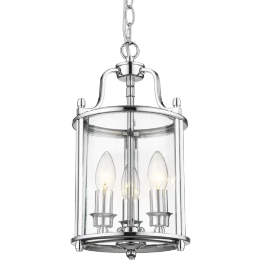 New York pendant lamp, silver, decorative frame, classic 20x37 cm beautiful