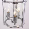 New York pendant lamp, silver, decorative frame, classic 20x37 cm unique