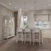 New York pendant lamp silver frame, decorative, New York style 27x48 cm exclusive