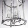New York pendant lamp silver frame, decorative, New York style 27x48 cm unique.