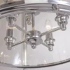 New York pendant lamp silver finish, decorative frame, classic look 43x76 cm decorative