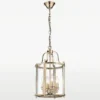 New York pendant light, gold, metal frame, classic style 27x48 cm ceiling light