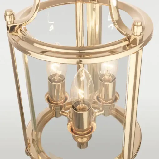 New York pendant lamp, gold finish, metal, classic 20x37 cm decorative