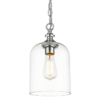 Prague glass pendant lamp, silver details, designer, beautiful