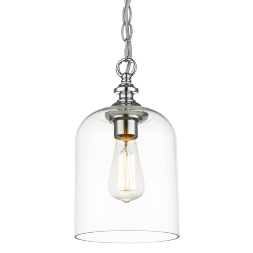 Prague glass pendant lamp, silver details, designer, beautiful