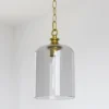 Prague glass pendant lamp, gold details, modern style, beautiful