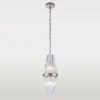 Reykjavik pendant lamp glass icicles, champagne finish, glamour style 20 cm exclusive