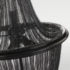 Roma pendant lamp black, chain lampshade, vintage style, designer.